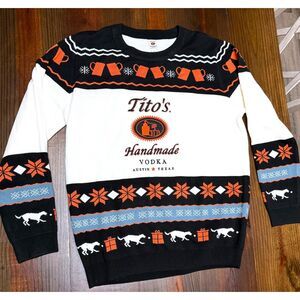 Tito’s Handmade Vodka Ugly Christmas Sweater Large